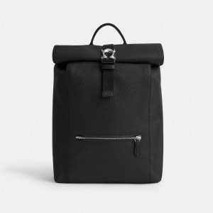 Black Men Coach Beck Roll Top Backpacks | AU_CH86127