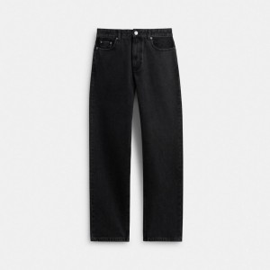 Black Men Coach Black Taper In Organic Cotton Jeans | AU_CH54937