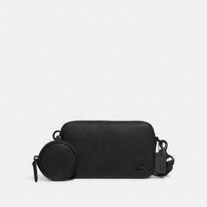 Black Men Coach Charter Slim Crossbody Bags | AU_CH38343