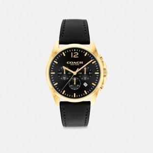 Black Men Coach Greyson 43 Mm Watches | AU_CH61947