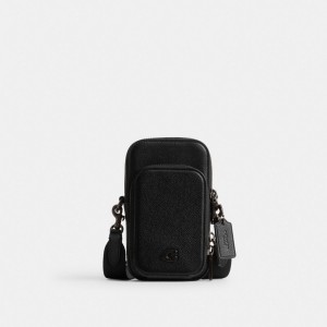 Black Men Coach Phone Crossbody Bags | AU_CH63368