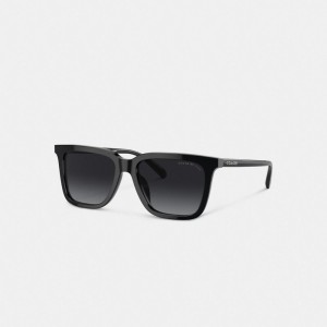 Black Men Coach Retro Square Sunglasses | AU_CH67866