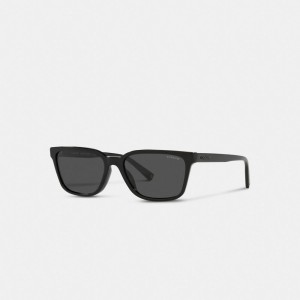 Black Men Coach Signature Workmark Square Sunglasses | AU_CH74429