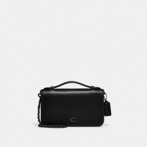 Black Women Coach Bea Pewter Crossbody Bags | AU_CH65411