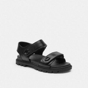 Black Women Coach Brynn Sandals | AU_CH43996