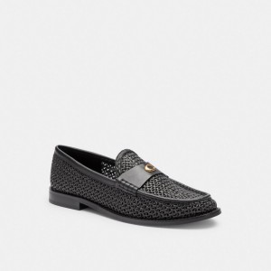 Black Women Coach Jolene Loafers | AU_CH70563