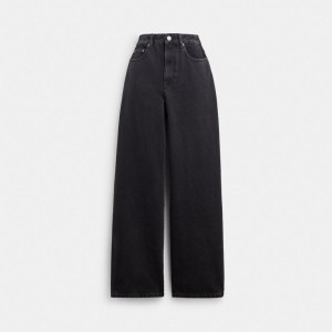 Black Women Coach Loose Fit In Organic Cotton Skirt | AU_CH64830