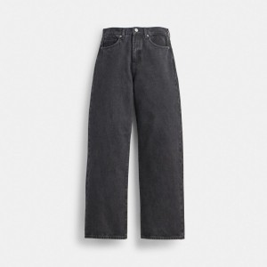 Black Women Coach Loose Fit Jeans | AU_CH65124