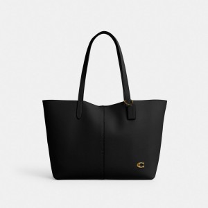 Black Women Coach North 32 Brass Tote Bag | AU_CH29933