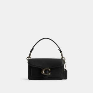 Black Women Coach Tabby 12 Glovetanned Leather Crossbody Bags | AU_CH81579