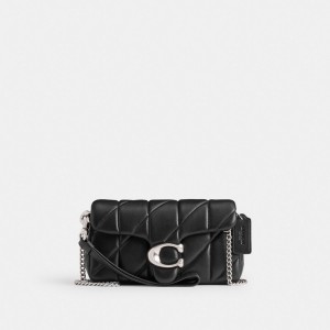 Black Women Coach Tabby Crossbody With Pillow Quilting Nappa Leather Small Wallets | AU_CH71976