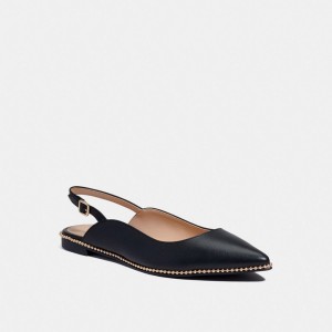 Black Women Coach Vae Skimmer Loafers | AU_CH28426