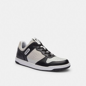 Black / White Men Coach C201 Sneakers | AU_CH36158