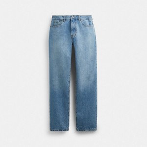 Blue Men Coach Denim Jeans | AU_CH22047
