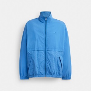 Blue Men Coach Windbreaker Fashion Jackets | AU_CH40842