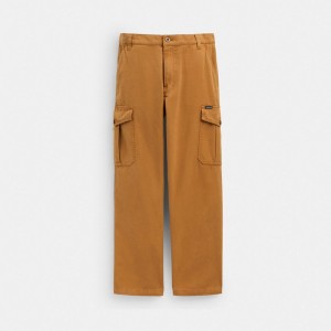 Brown Men Coach Regenerative Cotton Pants | AU_CH89060
