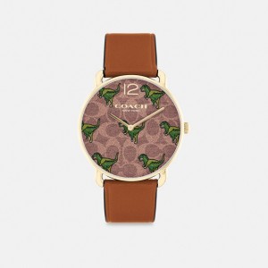 Brown Women Coach Elliot 36 Mm Watches | AU_CH39132