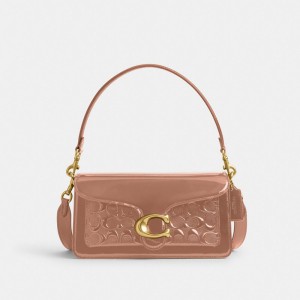 Brown Women Coach Tabby 26 In Signature Leather Patent Leather Shoulder Bags | AU_CH32335
