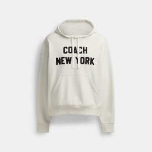 Cream Men Coach Hoodie Cream Sweatshirts | AU_CH85801