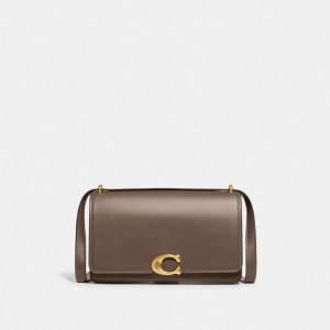 Dark Grey Women Coach Bandit Brass Shoulder Bags | AU_CH41148