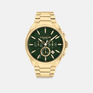 Gold Men Coach Jackson 45 Mm Watches | AU_CH52689