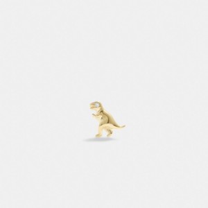 Gold Women Coach 14 K Rexy Single Stud Earrings | AU_CH68505