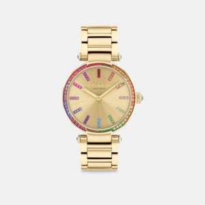 Gold Women Coach Cary 34 Mm Watches | AU_CH74102