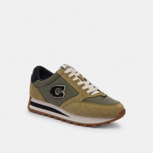 Green Women Coach Runner Moss Sneakers | AU_CH18162