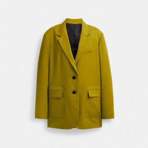 Green Women Coach Tailored Jackets | AU_CH76469