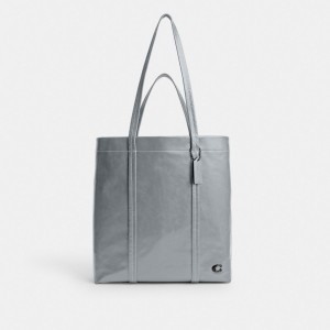 Grey Blue Men Coach Hall 33 Tote Bag | AU_CH26032