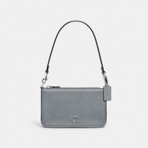Grey Blue Men Coach With Signature Pouches | AU_CH74946