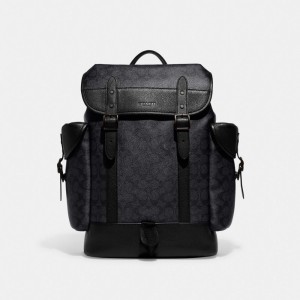 Grey Men Coach Hitch In Signature Backpacks | AU_CH53061