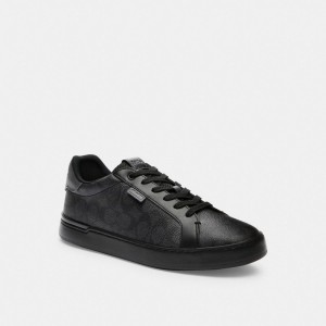 Grey Men Coach Lowline Low Top In Signature Sneakers | AU_CH24064