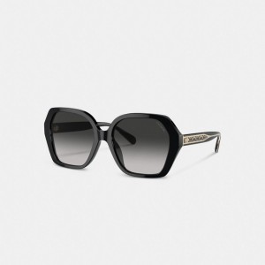 Grey Women Coach Signature Ombré Geometric Square Gradient Sunglasses | AU_CH37266