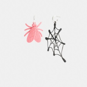 Multicolor Women Coach Fly Web Mismatch Earrings | AU_CH55858
