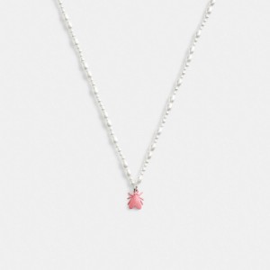 Multicolor Women Coach Pearl Fly Pendant Necklace | AU_CH61778