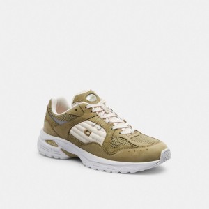 Olive Women Coach C301 Moss Sneakers | AU_CH86099