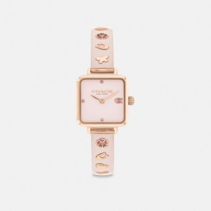 Pink Women Coach Cass 22 Mm Blush Watches | AU_CH14285
