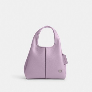Purple Women Coach Lana Shoulder 23 Polished Pebble Leather Crossbody Bags | AU_CH31249