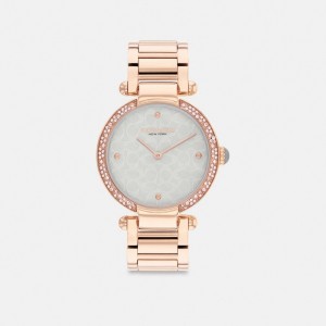 Rose Gold Women Coach Cary 34 Mm Watches | AU_CH92966