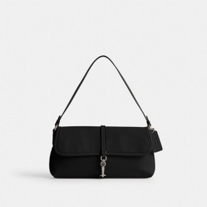 Silver / Black Women Coach Hamptons Shoulder Bags | AU_CH27265