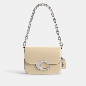 Silver / White Women Coach Idol Shoulder Bags | AU_CH59020