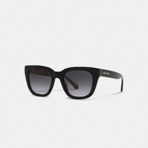 Stripes Black Women Coach Legacy Stripe Square Sunglasses | AU_CH67420