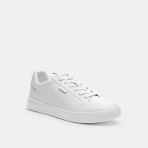 White Men Coach Lowline Low Top Optic Sneakers | AU_CH81519