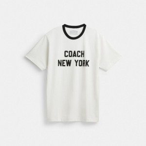 White Men Coach New York T Shirts | AU_CH71961