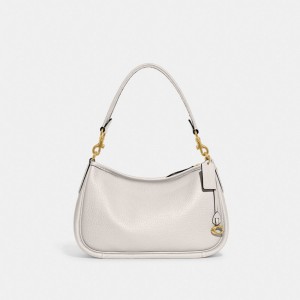 White Women Coach Cary Pebble Leather Crossbody Bags | AU_CH85241