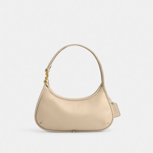 White Women Coach Eve Brass Shoulder Bags | AU_CH31878