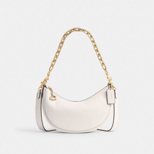 White Women Coach Mira Brass Shoulder Bags | AU_CH99672